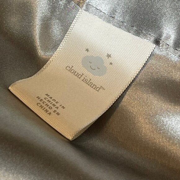 Cloud Island Gray Elephant Plush Lovey Security Blanket Satin Trim 14x14 - Picture 5 of 7